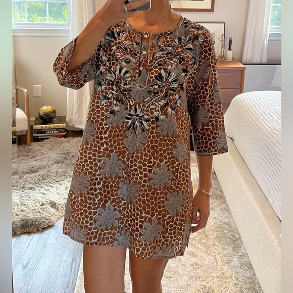 Roberta Roller Rabbit Tunic Coverup Top - Picture 2 of 9